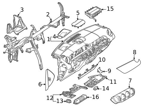 Instrument Panel for 2021 Mercedes-Benz GLA35 AMG #0