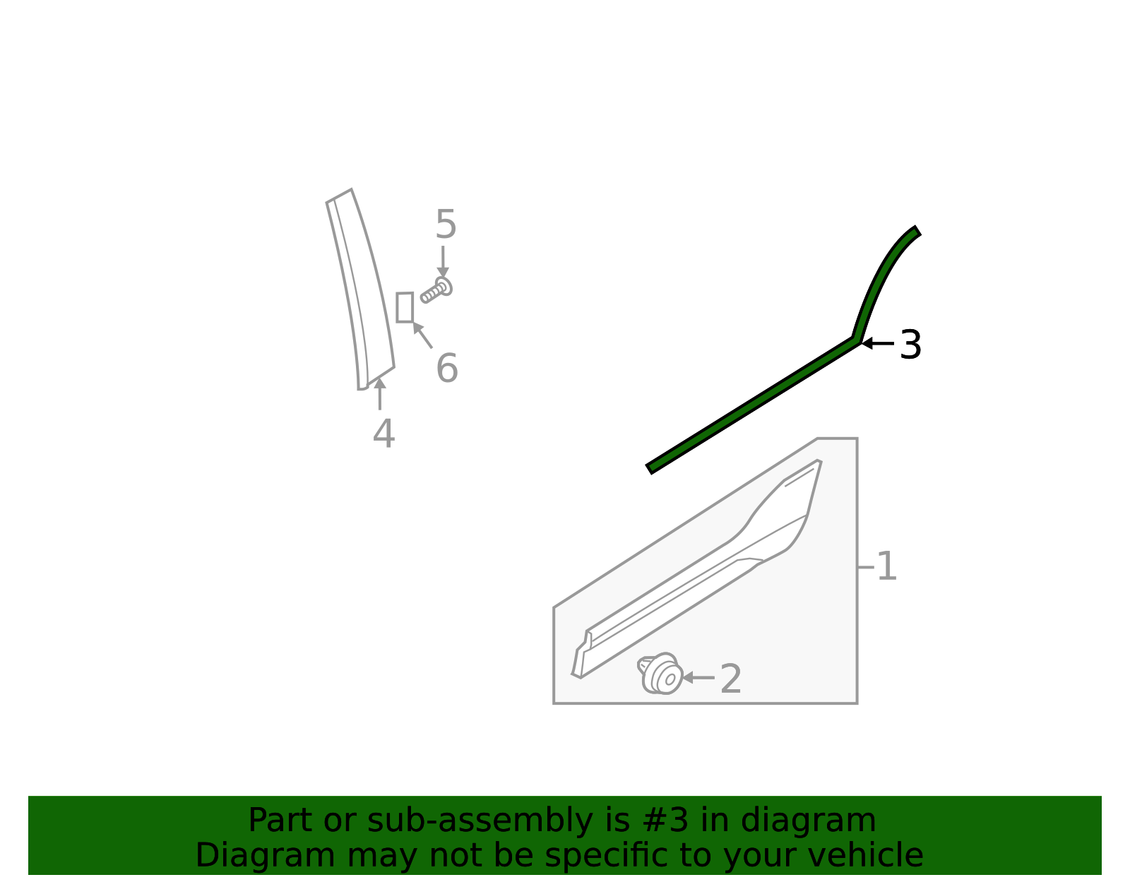 2019-2025 Volvo Belt Molding 32229821 | TascaParts.com