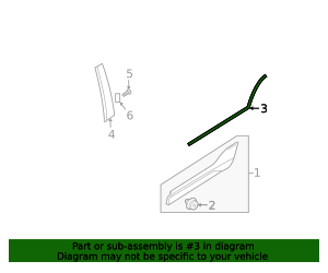 Door Belt Molding - OEM Water Seal & Trim Finish | AutoNation Parts