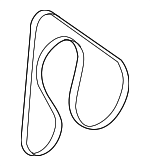 19230RMX003 - : Serpentine Belt for Honda: Civic Image