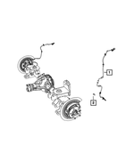 1BP02537AA - Electrical: Wheel Speed Sensor, Bproauto, Right for Jeep: Wrangler Image