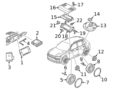 Navigation System for 2019 Volkswagen Tiguan #0
