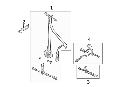 Seat Belt for 2008 Honda Accord #5