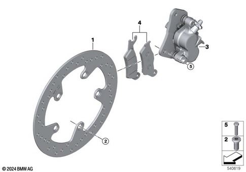 Front Wheel Brake for 2025 BMW-Motorrad CE #1