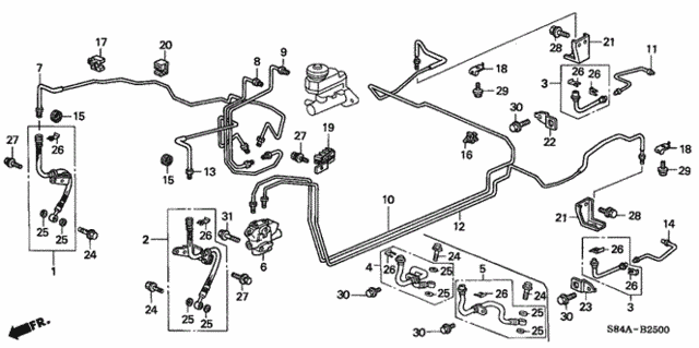 Brake Lines for 2002 Honda Accord #0