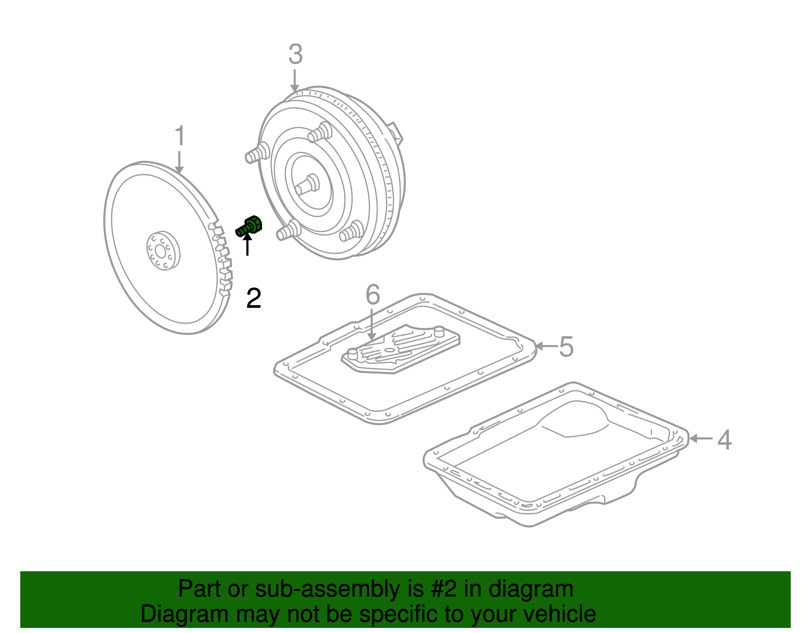 thumbnail image 2 of Genuine Ford Transmission Flywheel Bolt Set (x8) - OEM F77Z-6379-AC - New 2 of 4