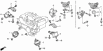 90167SP0000 - Body/Air Conditioning: BOLT, FLANGE (10X45) for Acura Image