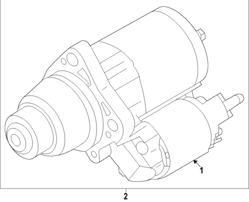 Starter for 2022 Mitsubishi Outlander #1