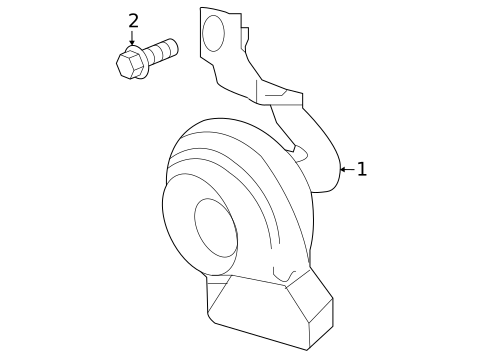 Horn for 2021 Mercedes-Benz GLE63 AMG S #0