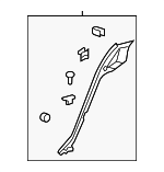 92233193 - Body: Lock Pillar Trim for Chevrolet: Caprice Image