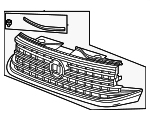3CM853651MLDB - Body: Grille Assembly for Volkswagen: Atlas, Atlas Cross Sport Image