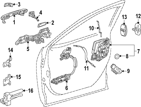 Lock & Hardware for 2024 Lexus RZ450e #0