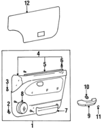 8237022000LG - : Map Pocket for Hyundai: Accent Image