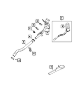 68516900AA - Fuel and Accelerator Pedal: Tube Clip for Mopar Image