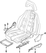 64221PA100 - Body: Seat Track for Subaru: SVX Image
