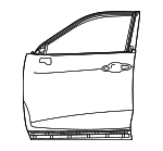 670020E220 - Body: Door Shell for Lexus: TX350, TX500h, TX550h+ Image