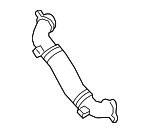 11538650984 - Cooling System: Cooling Pipe for BMW: 230i, 230i xDrive, 330e, 330e xDrive, 330i, 330i xDrive, 430i, 430i Gran Coupe, 430i xDrive, 430i xDrive Gran Coupe, 530i, 530i xDrive, X3, X4, Z4 Image