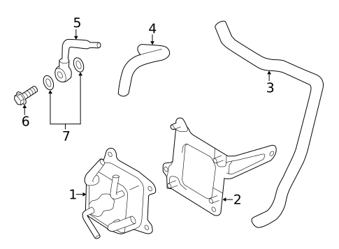 Trans Oil Cooler for 2014 Nissan Quest #0