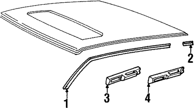 6846528 - : Roof Drip Molding Cap for Volvo Image