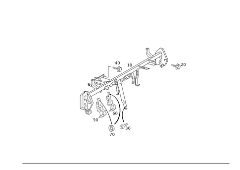 Crossmember Below Instrument Panel for 2002 Mercedes-Benz C230 #0