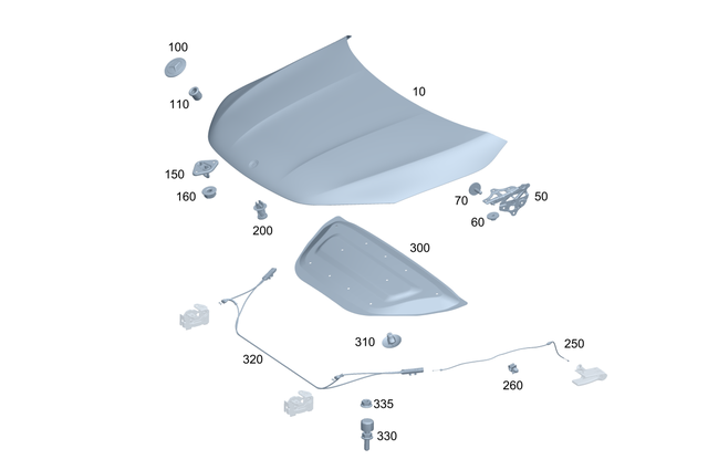 2948801401 - : Hood for Mercedes-Benz Image