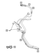 55366646AM - Fuel: Fuel Supply And Vapor Line Bundle for Mopar Image