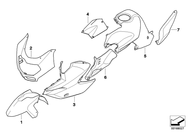 46637695482 - : Trim Panel Right - Rohteil/Blank for BMW-Motorrad Image