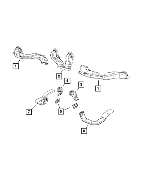 Air Ducts for 2016 Ram ProMaster City #0