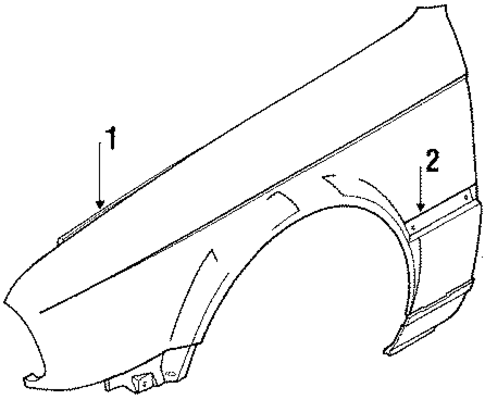 Fender & Components for 1989 BMW 325i #0