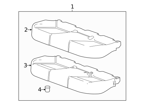 Rear Seat Components for 2015 Chevrolet Malibu #2