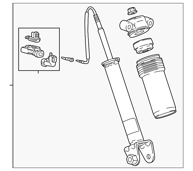 2015-2019 Chevrolet Corvette Rear Shock Absorber 84235051 GM