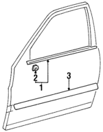 7571016170 - Body: Belt Weather-strip for Toyota: Tercel Image
