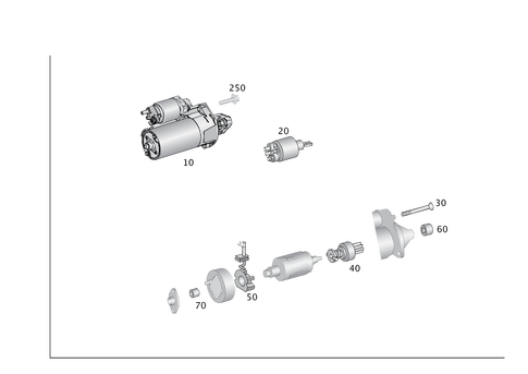 Starter Motor for 2016 Mercedes-Benz GLE400 #0