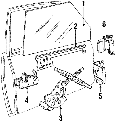 Front Door for 1992 Volvo 240 #0