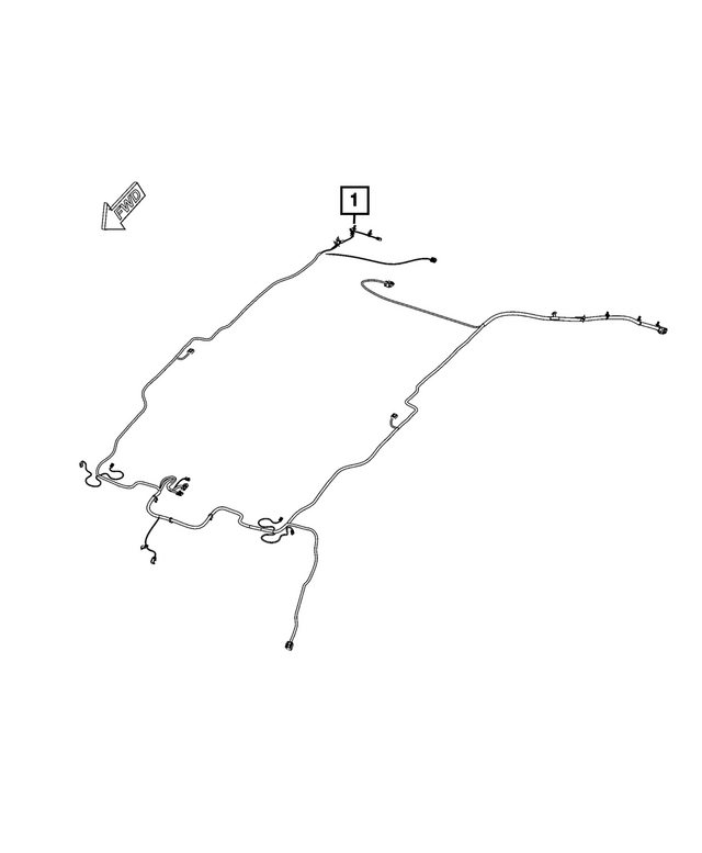 68595186AC - Electrical: Headliner Wiring for Jeep: Wagoneer S Image