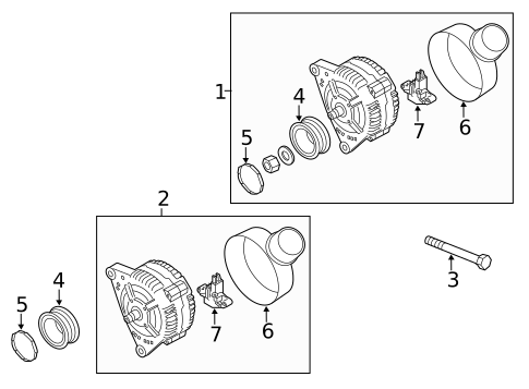 Alternator for 2009 Audi Q5 #0