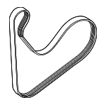 252122M000 - Cooling System: Serpentine Belt for Hyundai: Accent, Elantra, Kona, Sonata, Venue Image