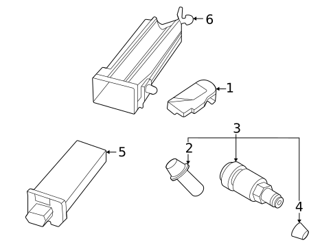 Tire Pressure Monitor Components for 2020 Porsche 911 #0