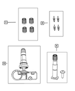 68494962AA - Wheels: Valve Stem Cap Kit for Mopar Image
