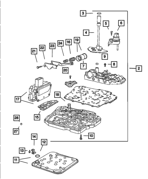 Valve Body for 2002 Chrysler Concorde #0