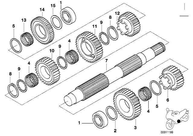 23221228477 - : Lock Ring                 for BMW-Motorrad Image