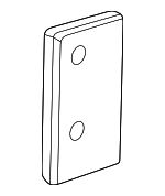 281847725 - Body: Handle Mount Plate for Volkswagen: EuroVan, Vanagon Image