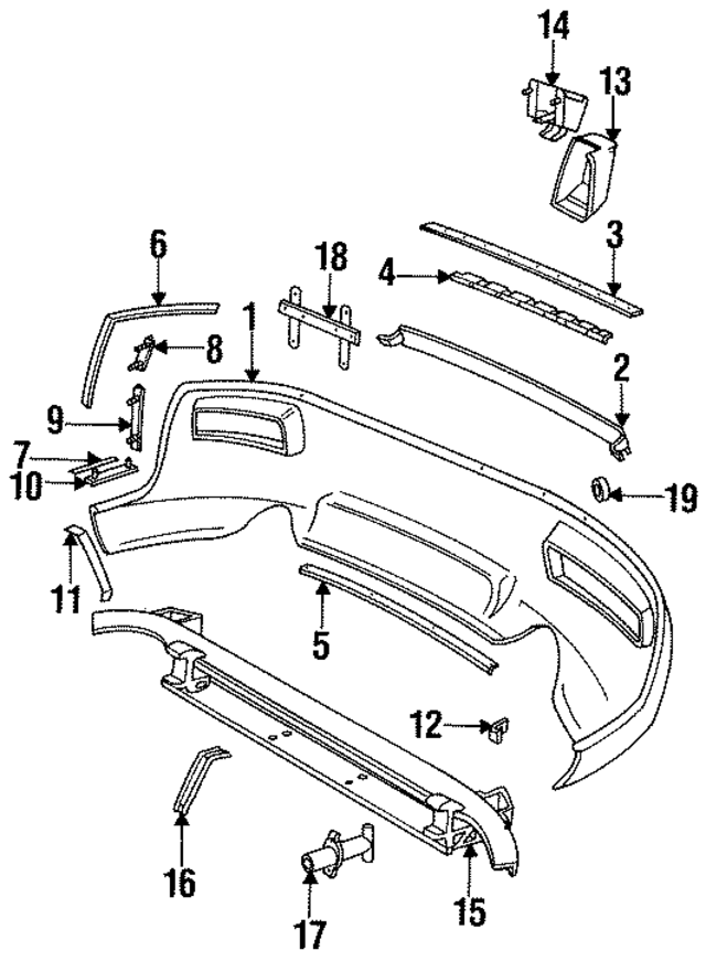 92850512325G2X - Body: Bumper Cover for Porsche Image