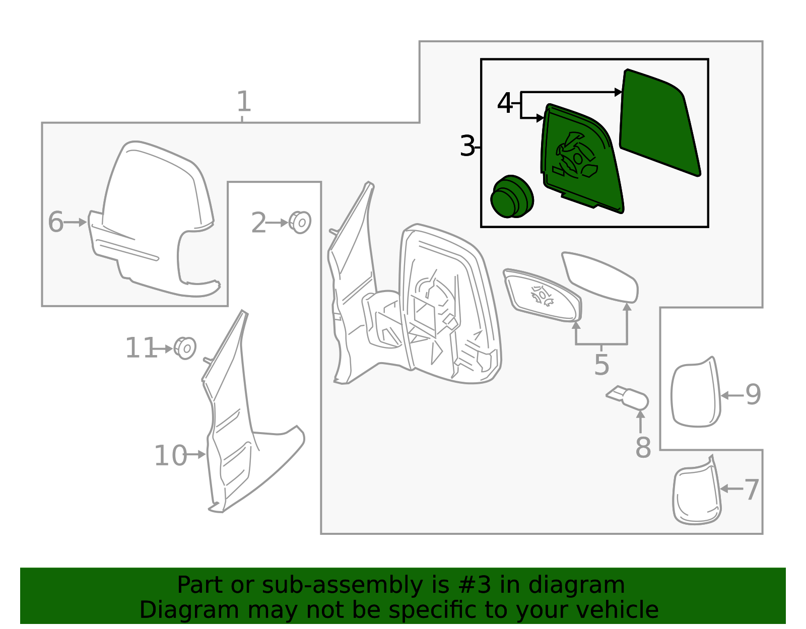 LK4Z-17682-A - Mirror Motor 2015-2026 Ford | Ford Parts Direct
