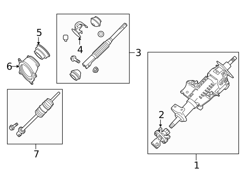 Steering Column Assembly for 2009 Nissan Xterra #0