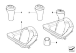 25118037304 - Gearshift: Shift Knob in Leather with Cover for BMW Image
