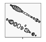 4341076020 - : Axle Assembly for Lexus: UX200 Image