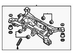 55405S1250 - Suspension: Suspension Cross-member for Hyundai Image
