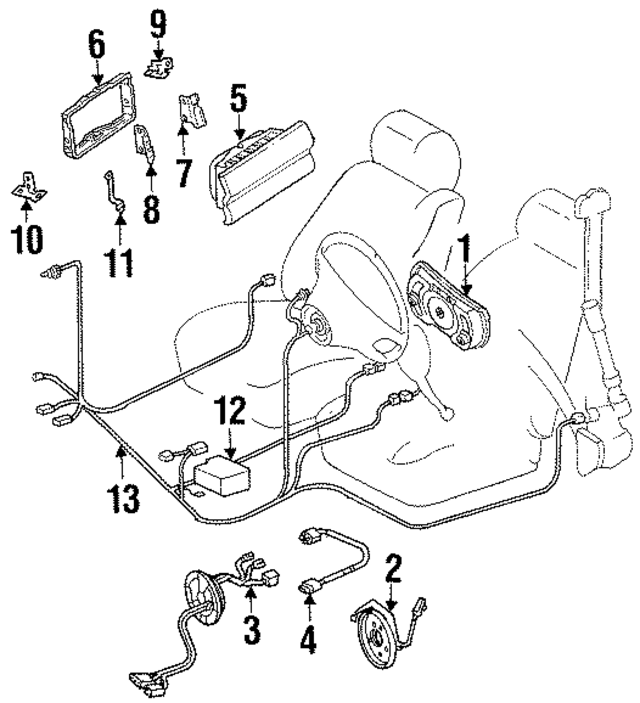 1264640943 - Steering: Air Bag Contact for Mercedes-Benz Image