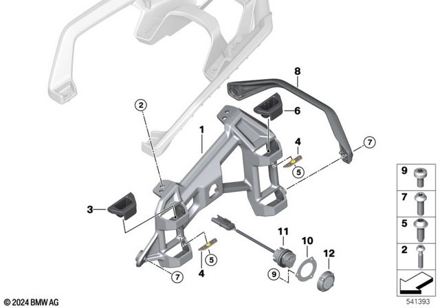 BMW Motorrad ラゲッジリッド用バッグ EI00258E Luggage & Storage for 2025 BMW-Motorrad R 1300 GS Adventure